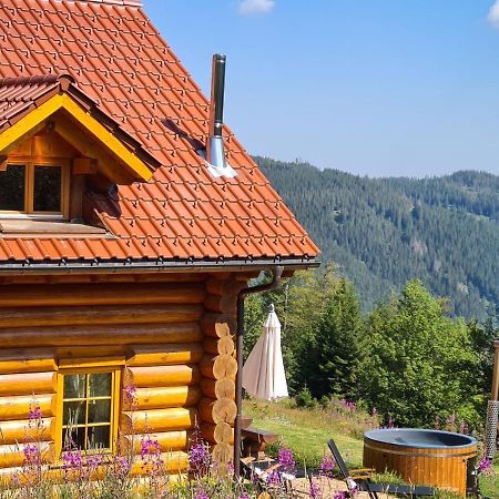 Luxus-Ferienhaus Blockhaus Chalet Nr 2 Toplage am Feldberg mit Sauna, Outdoor-Hottub, Kamin auf 1300m üM Exterior foto