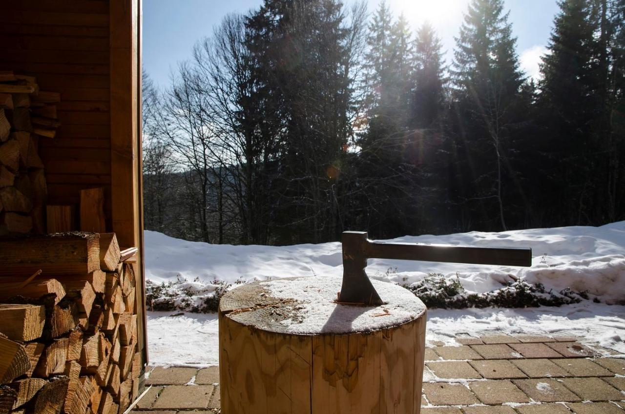 Luxus-Ferienhaus Blockhaus Chalet Nr 2 Toplage am Feldberg mit Sauna, Outdoor-Hottub, Kamin auf 1300m üM Exterior foto
