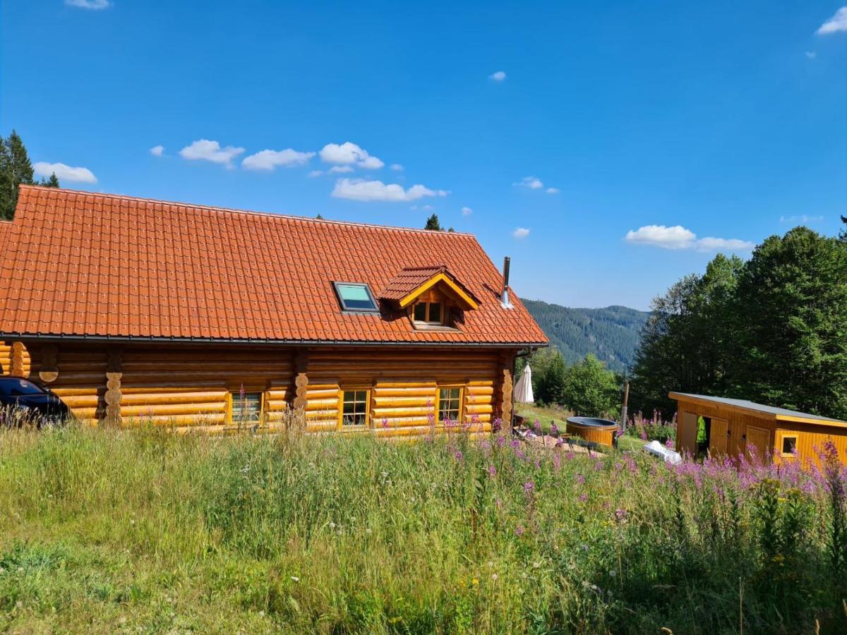 Luxus-Ferienhaus Blockhaus Chalet Nr 2 Toplage am Feldberg mit Sauna, Outdoor-Hottub, Kamin auf 1300m üM Exterior foto